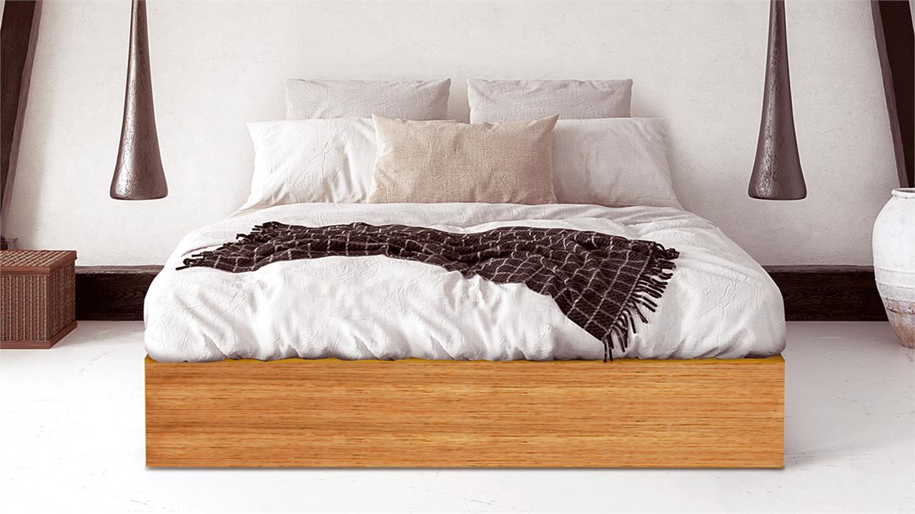 Tropez custom timber storage bed base top mdf board