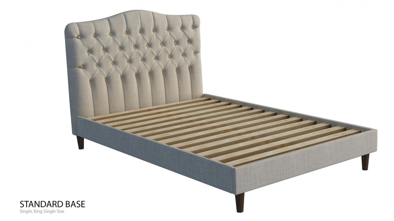 Venus custom deluxe bed frame with choice of standard base