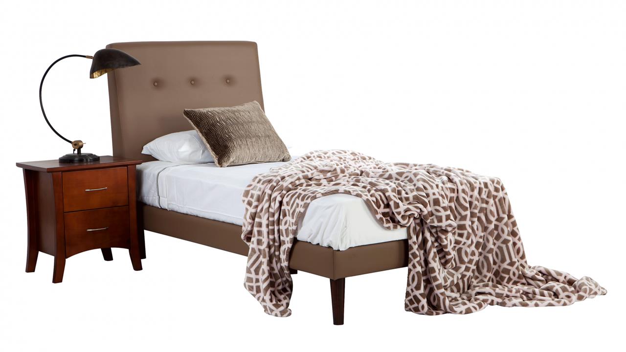 Nixon custom upholstered bed with slimline base