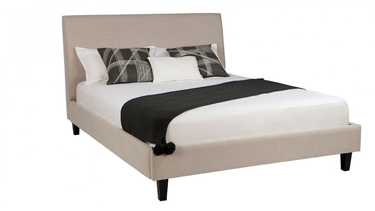 Ashford custom upholstered bed with choice of standard base
