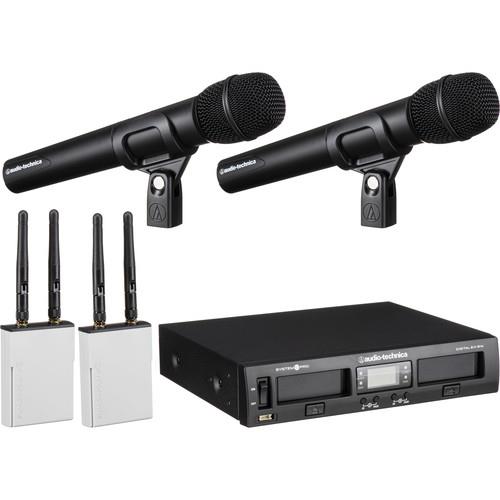 System 10 PRO ATW-1322 Wireless Microphone System Two Receivers & Two Transmitters Kit
