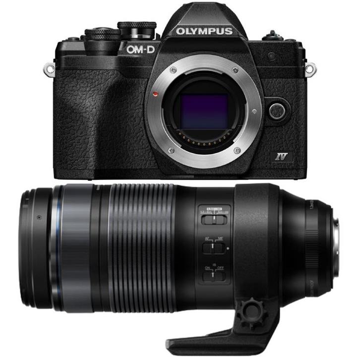 Olympus E-M10 M IV/4 Black Camera w/ M.Zuiko Pro 100-400mm f/5.0-6.3 Lens