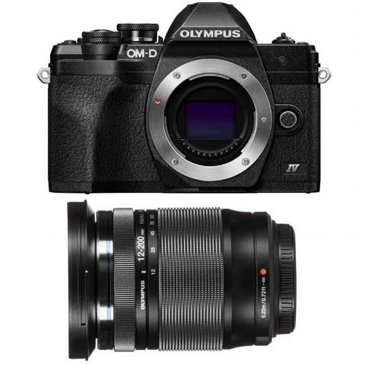 Olympus E-M10 M IV Black Camera w/ M.Zuiko Pro 12-200mm f/3.5-6.3 Lens