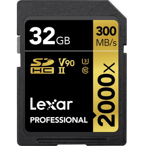 Lexar Professional 2000X SDHC UHS-II 32GB SD Card