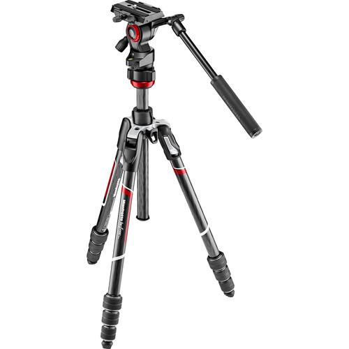 Manfrotto Tripod Kit Befree Live CF Twst 40/150cm 4kg Payload Inc MVH400AH and Bag