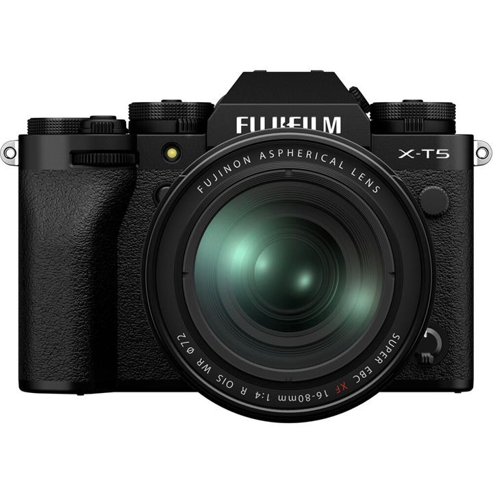 Fujifilm X-T5 Black Mirrorless Camera Kit w/ XF 16-80mm f/4 R OIS WR Lens