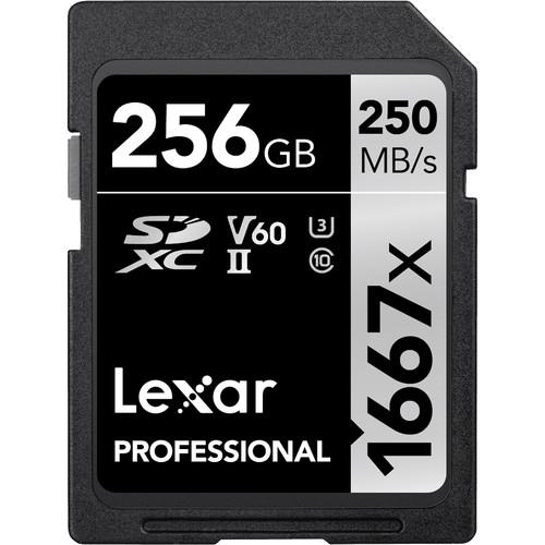 Professional 1067X V60 256GB 250MB/s Read & 90MB/s Write Silver Series SD Card