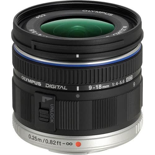 Olympus M.Zuiko 9-18mm f/4-5.6 Standard Zoom Black Lens