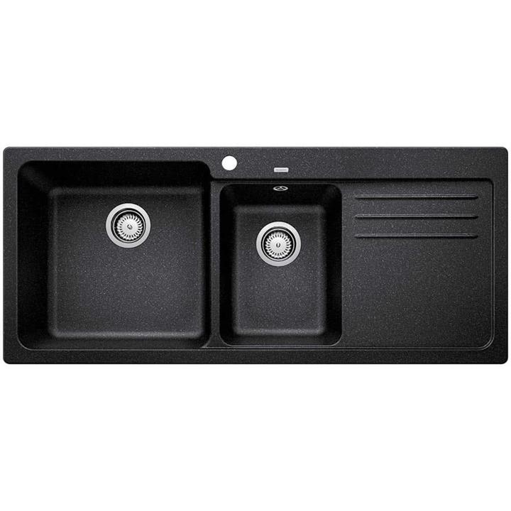 Blanco Double Bowl Sink with DrainerAnthracite NAYA8SK5