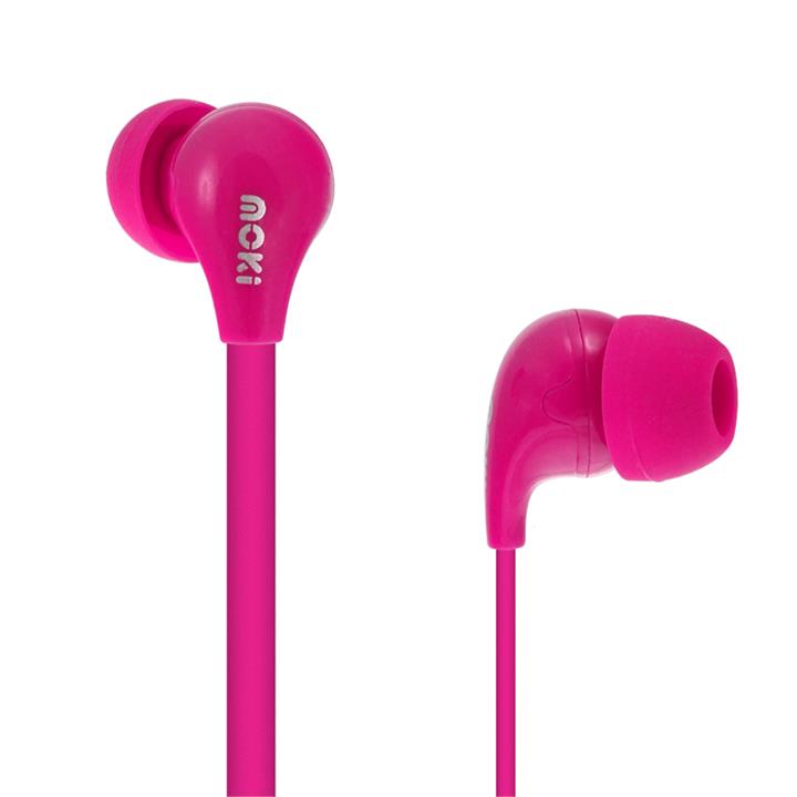 Moki 45 Degree Comfort Wired Ear Buds - Pink