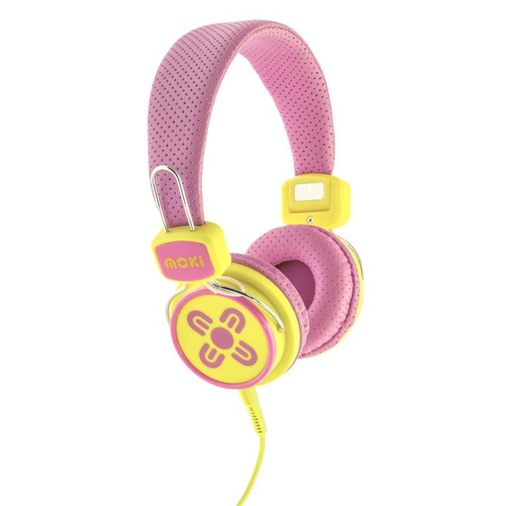 Moki Kids Safe Headphone Pk/Yl