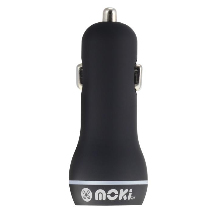 Moki Dual USB Car Charger - Black