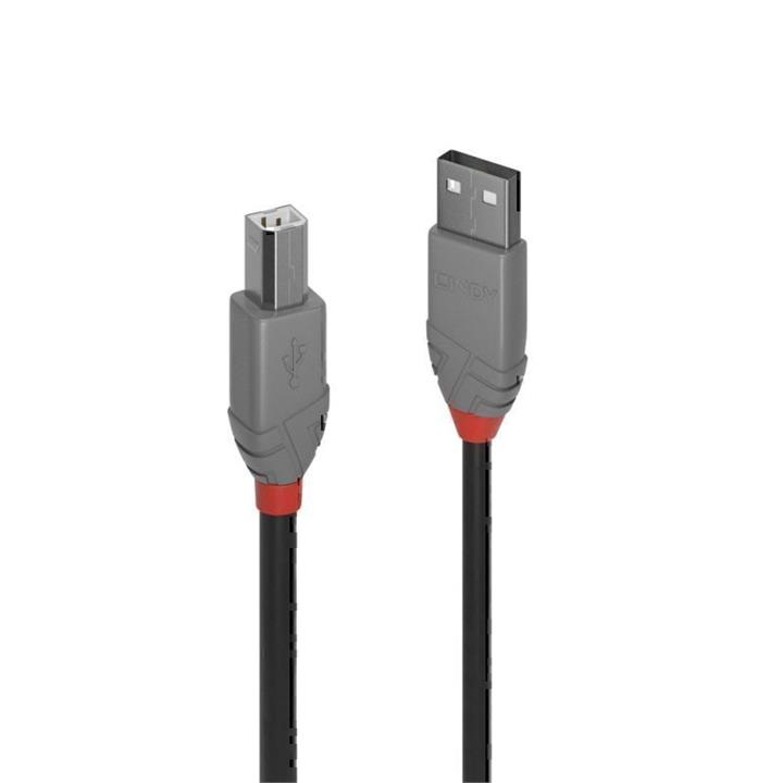 Lindy 0.5m USB-A 2.0 to USB-B Cable - Anthra Line