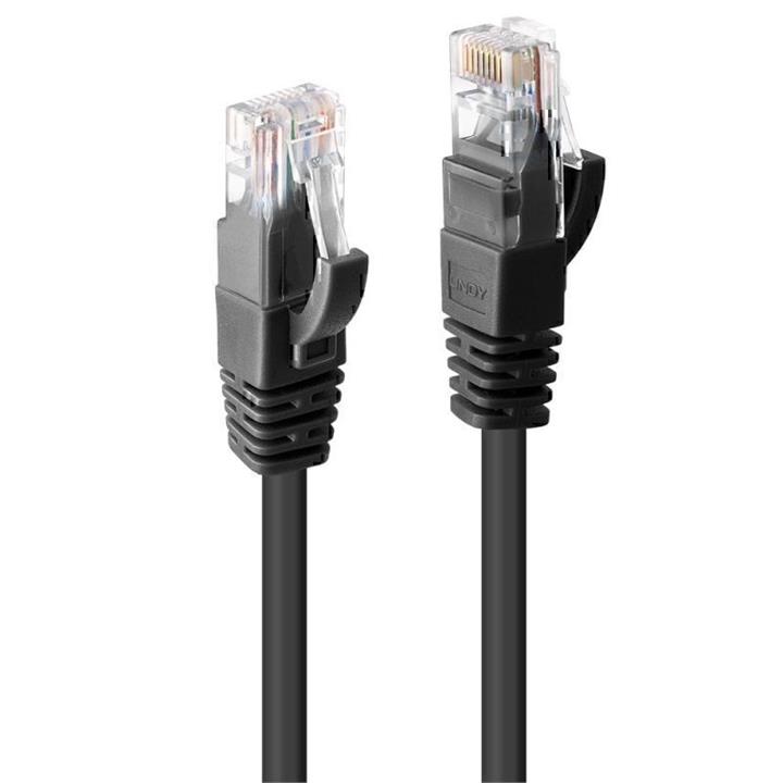 Lindy 0.5m CAT6 U/UTP Gigabit Network Cable - Black