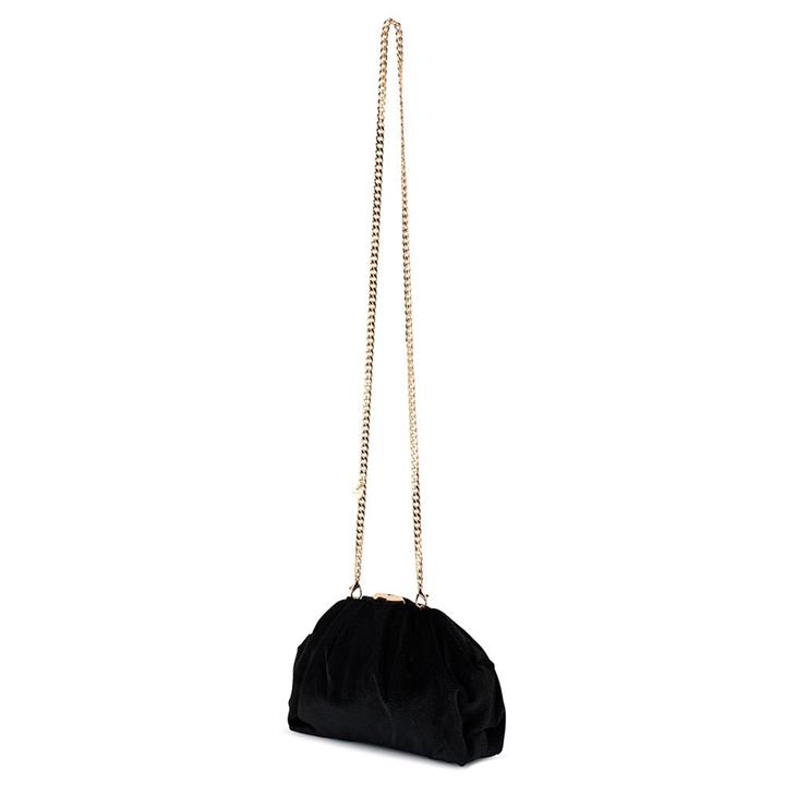 CAITLIN Velvet Crystal Handle Bag