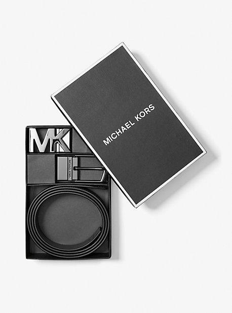 MK 4-In-1 Logo Belt Box Set - Blue - Michael Kors