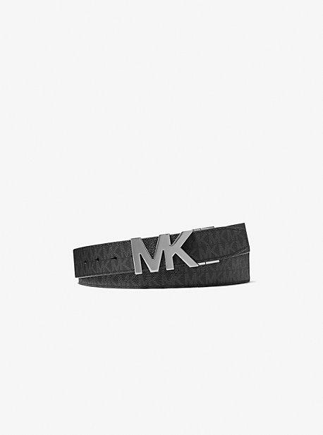 MK 4-in-1 Signature Logo Belt Box Set - Black - Michael Kors