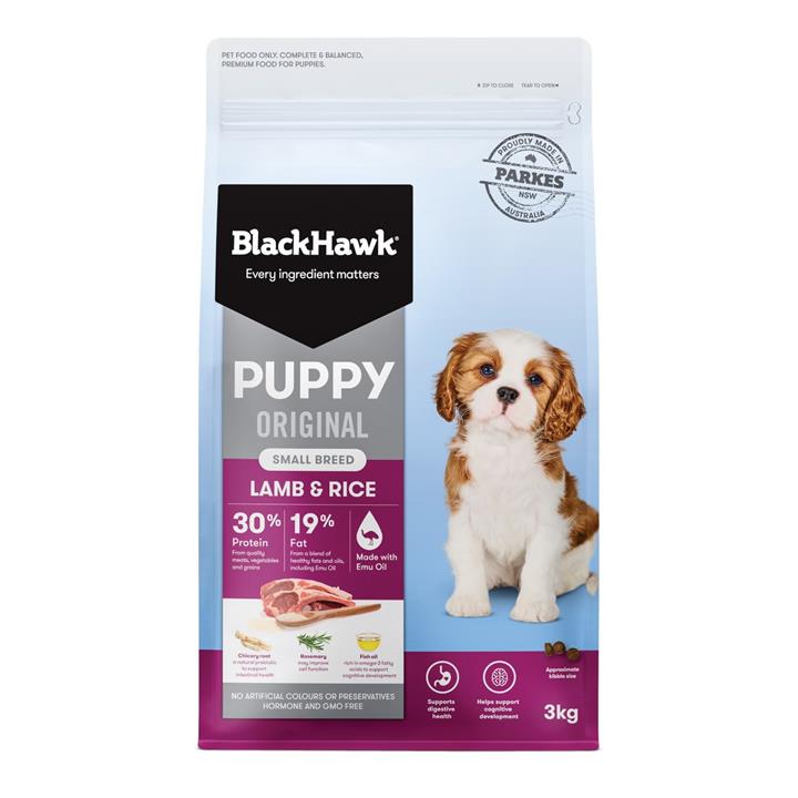 Black Hawk Original Lamb & Rice Puppy Dry Dog Food for Small Breeds - 3kg