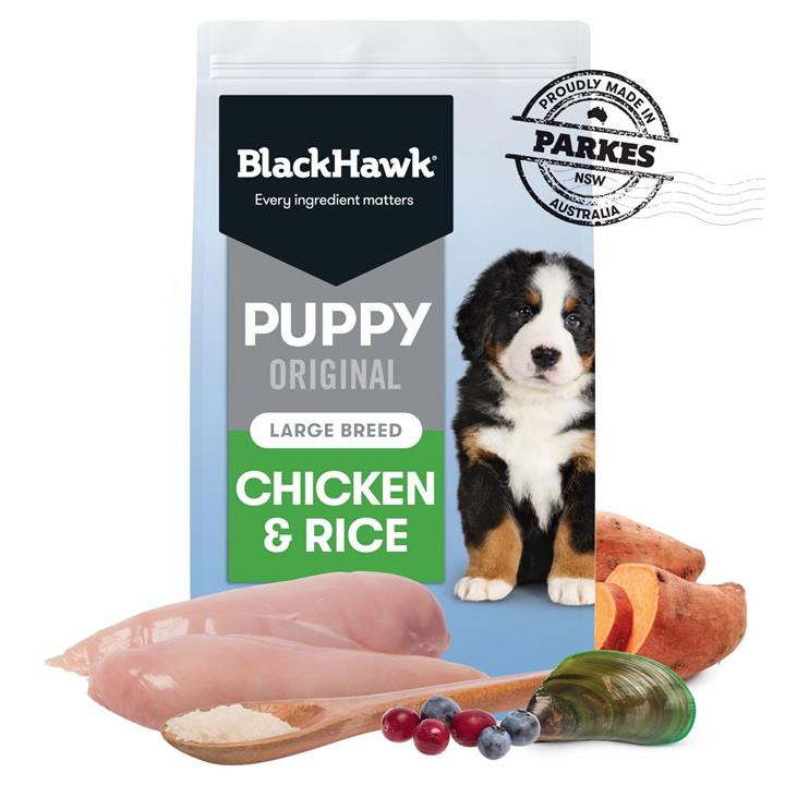 Black Hawk Original Chicken & Rice Puppy Dry Dog Food - Large Breeds - 3kg
