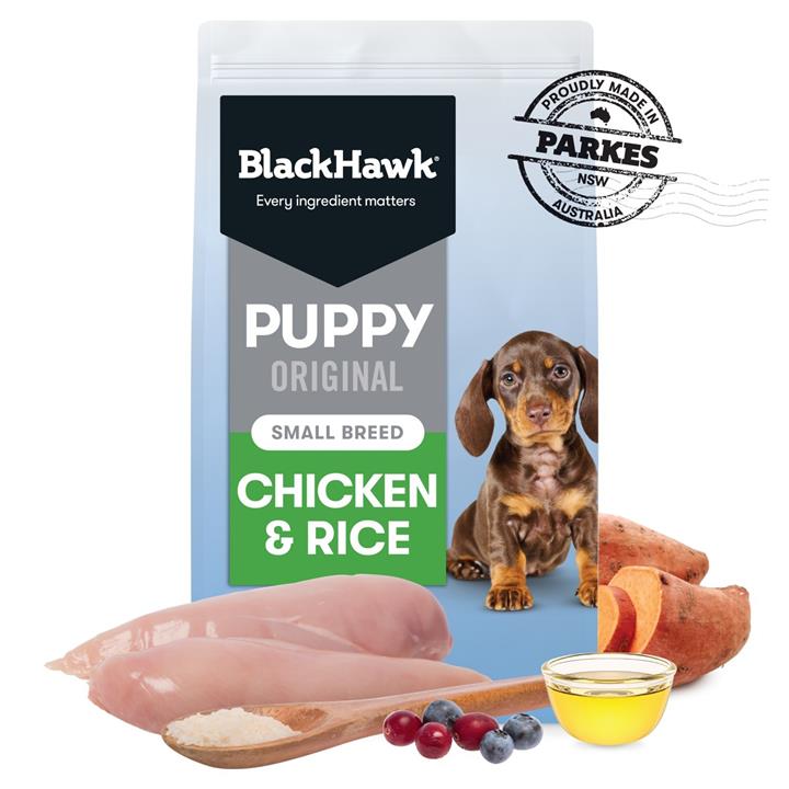 Black Hawk Original Chicken & Rice Puppy Dry Dog Food - Small Breeds - 3kg