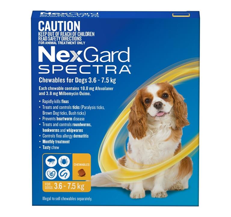 Nexgard Spectra 3.6-7.5KG - 3-Pack