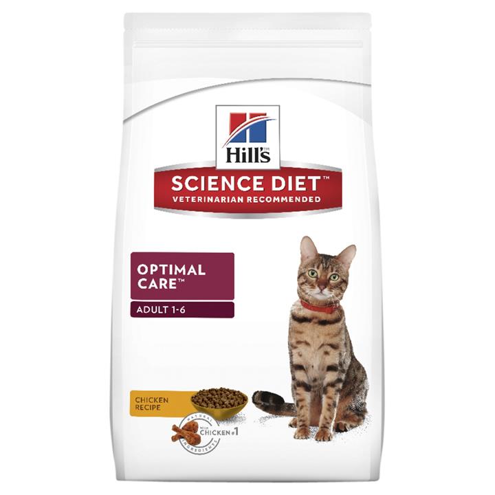 Hills Science Diet Adult Optimal Care Dry Cat Food 4kg