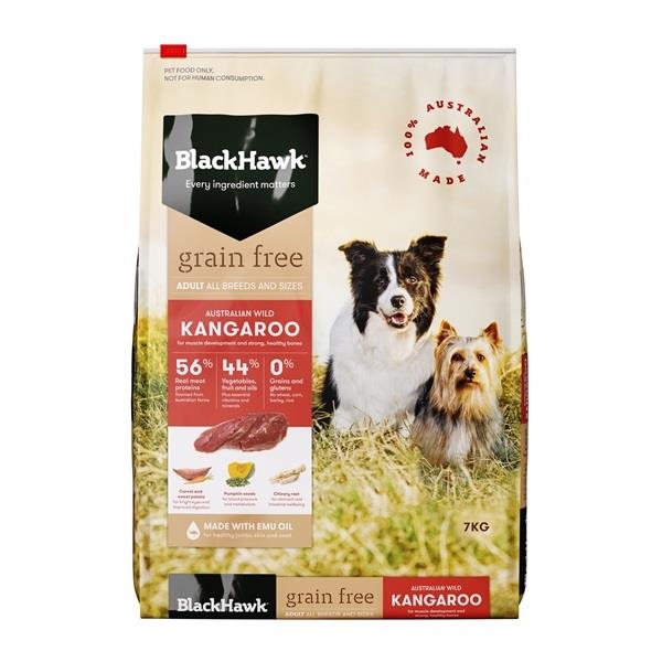 Black Hawk Grain Free Kangaroo Adult Dry Dog Food 7kg