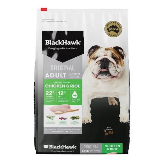 Black Hawk Original Chicken & Rice Adult Dry Dog Food 3Kg