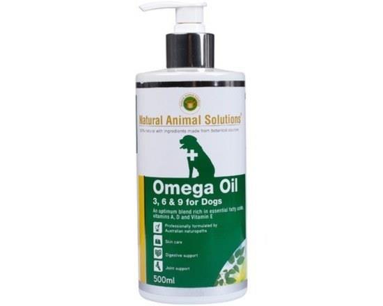Natural Animal Solutions Omega 3,6 & 9 Supplement Oil for Dogs 500ml