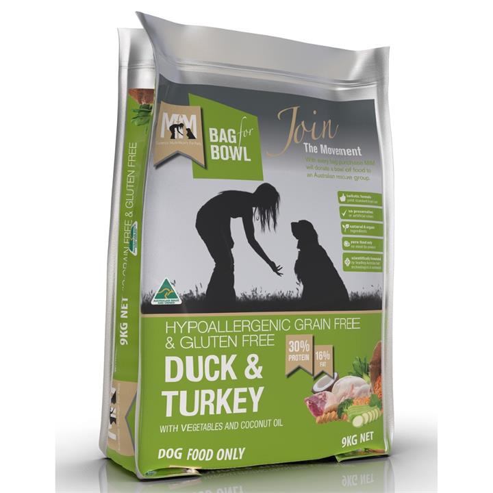 Meals for Mutts Gluten Free Duck & Turkey Dry Dog Food - 9kg
