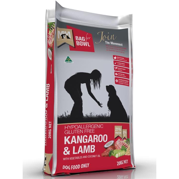 Meals for Mutts Gluten Free Kangaroo & Lamb Dry Dog Food - 20Kg