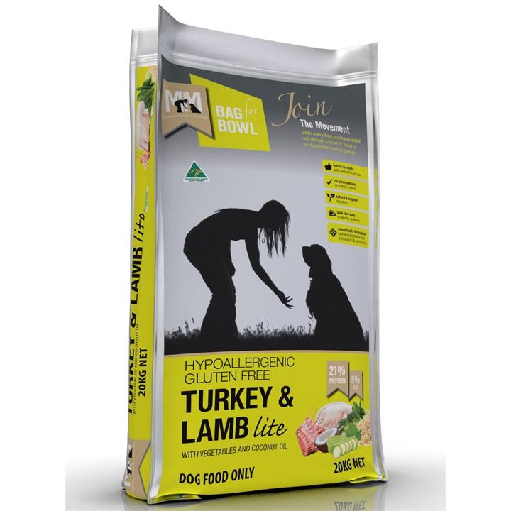 Meals for Mutts Turkey & Lamb 'Lite' Dry Dog Food - 20Kg