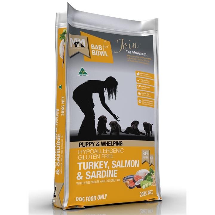 Meals for Mutts Turkey, Salmon & Sardine Puppy Dry Dog Food - 20Kg