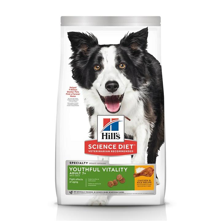 Hills Science Diet Adult 7+ Youthful Vitality Dry Dog Food 5.67kg