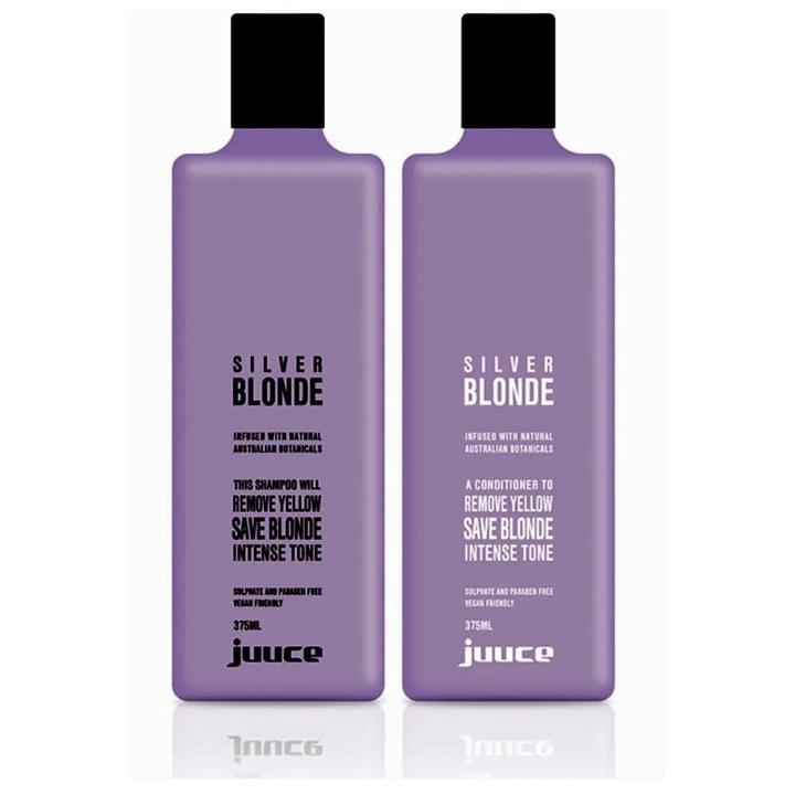 JUUCE Silver Blonde Shampoo and Conditioner 375ml Bundle
