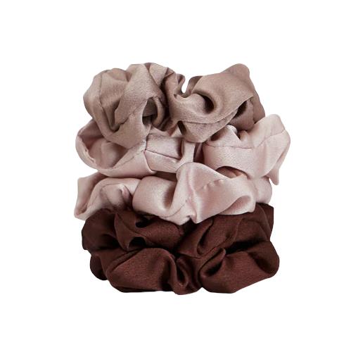 Kitsch Satin Scrunchies - Cameo (5 Pack)