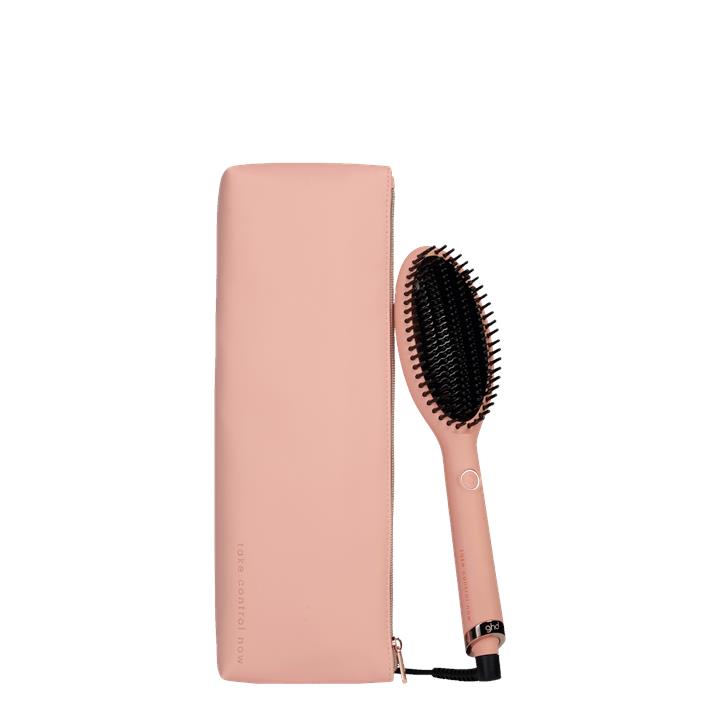 ghd Glide Limited Edition Smoothing Hot Brush In Pink Peach