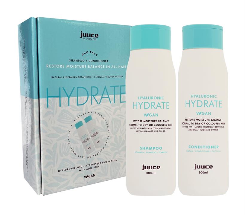Juuce Hyaluronic Hydrate Shampoo & Conditioner 300ml Duo