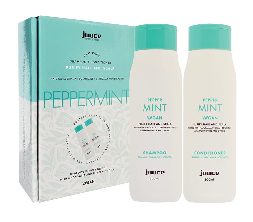 Juuce Peppermint Shampoo & Conditioner 300ml Duo