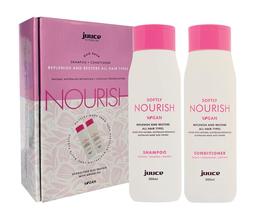 Juuce Softly Nourish Shampoo & Conditioner 300ml Duo