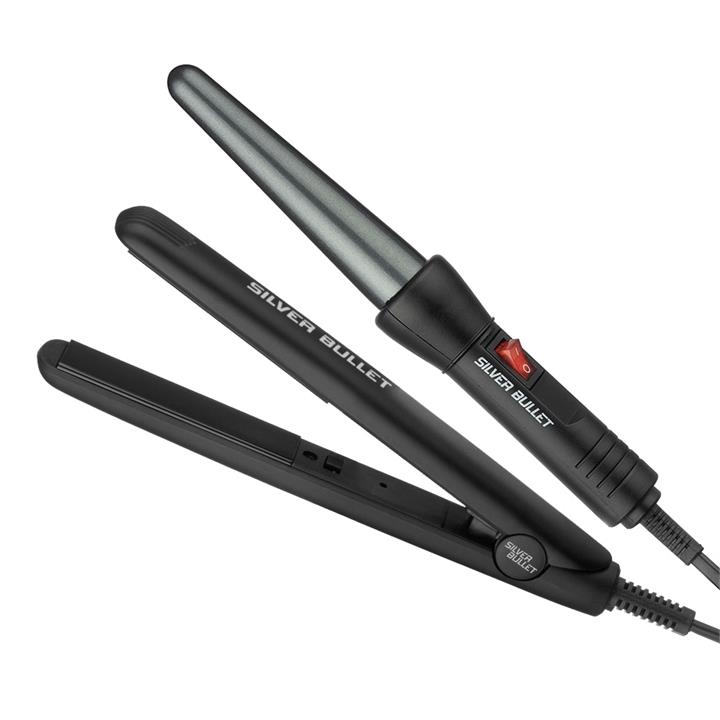 Silver Bullet Style on the Run - Mini Straightener & Conical