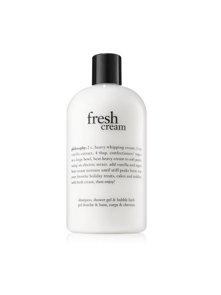 Philosophy Fresh Cream Shampoo, Shower Gel & Bubble Bath 480ml