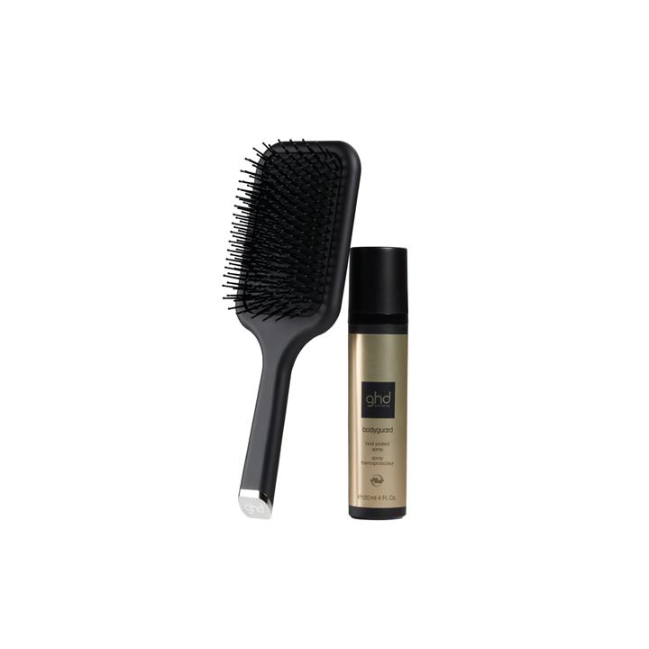 ghd Styling Duo Gift Set With Heat Protect Spray And Paddle Brush