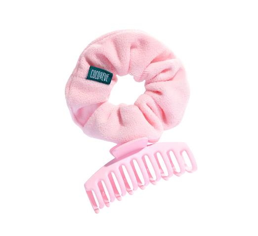Coco & Eve Towel Scrunchie & Claw Clip Duo
