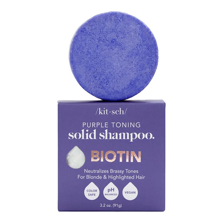Kitsch Solid Shampoo with Biotin 90g - Purple Toning