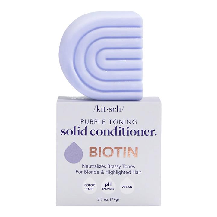 Kitsch Solid Conditioner with Biotin 77g - Purple Toning
