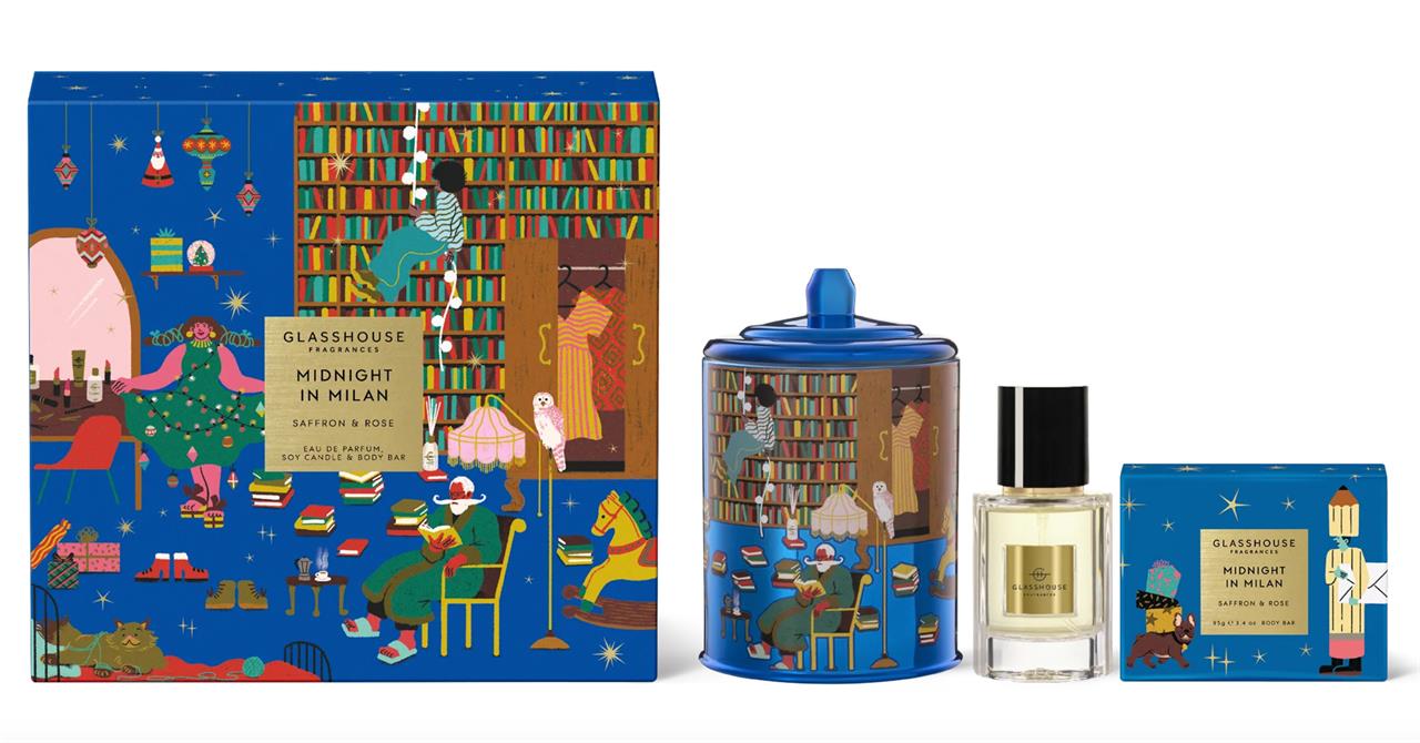 Glasshouse Fragrances MIDNIGHT IN MILAN Fragrance Trio Gift Set