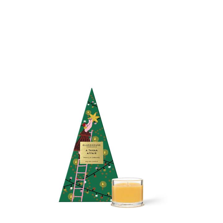 Glasshouse Fragrances A TAHAA AFFAIR Christmas Bauble Candle 30g