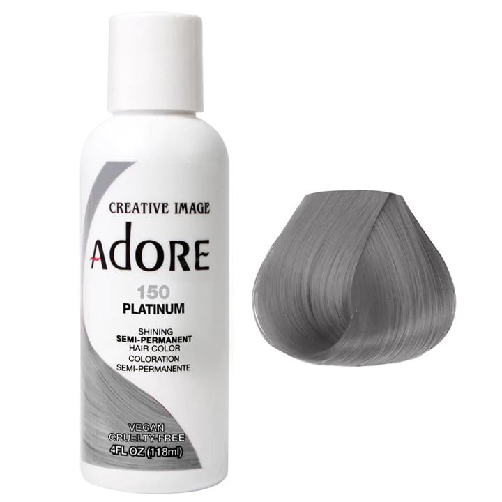 Adore Semi Permanent Hair Colour - Platinum 150 118ml