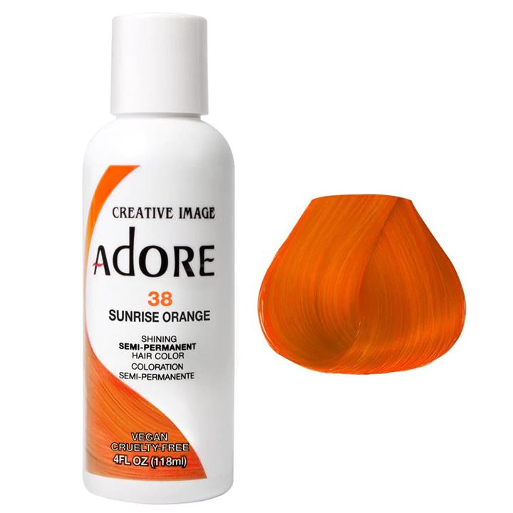 Adore Semi Permanent Hair Colour - Sunrise Orange 38 118ml